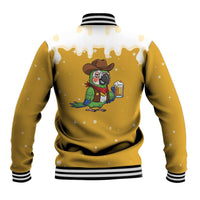 Western Yoke Baseball Jacket Drunk Parrot Cowboy Style - Wonder Print Shop