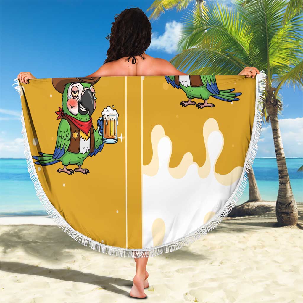 Western Yoke Beach Blanket Drunk Parrot Cowboy Style - Wonder Print Shop