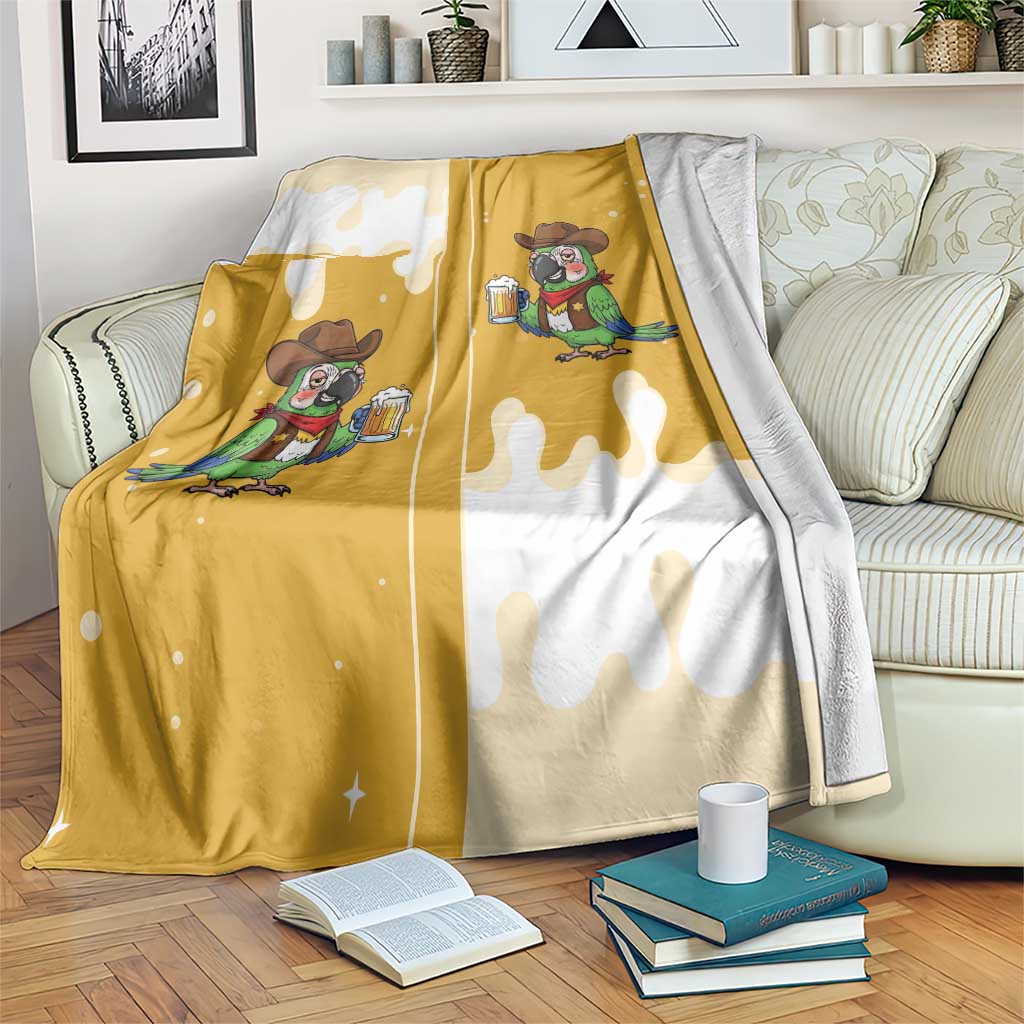 Western Yoke Blanket Drunk Parrot Cowboy Style - Wonder Print Shop