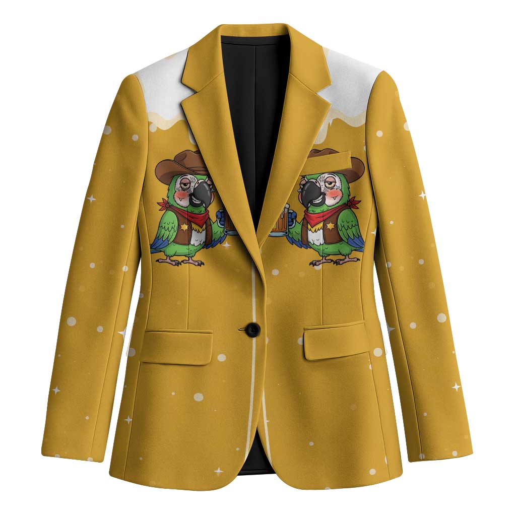Western Yoke Blazer Drunk Parrot Cowboy Style - Wonder Print Shop