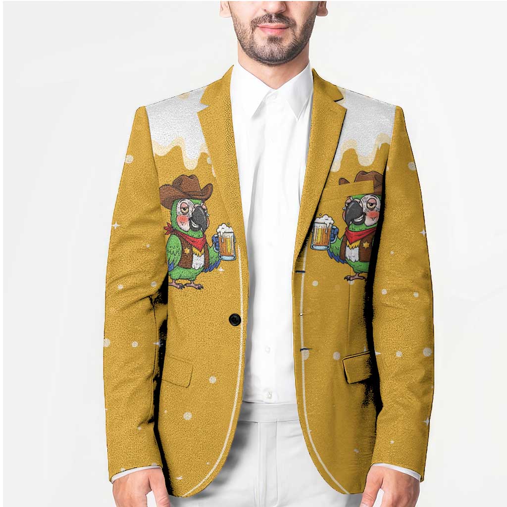 Western Yoke Blazer Drunk Parrot Cowboy Style - Wonder Print Shop