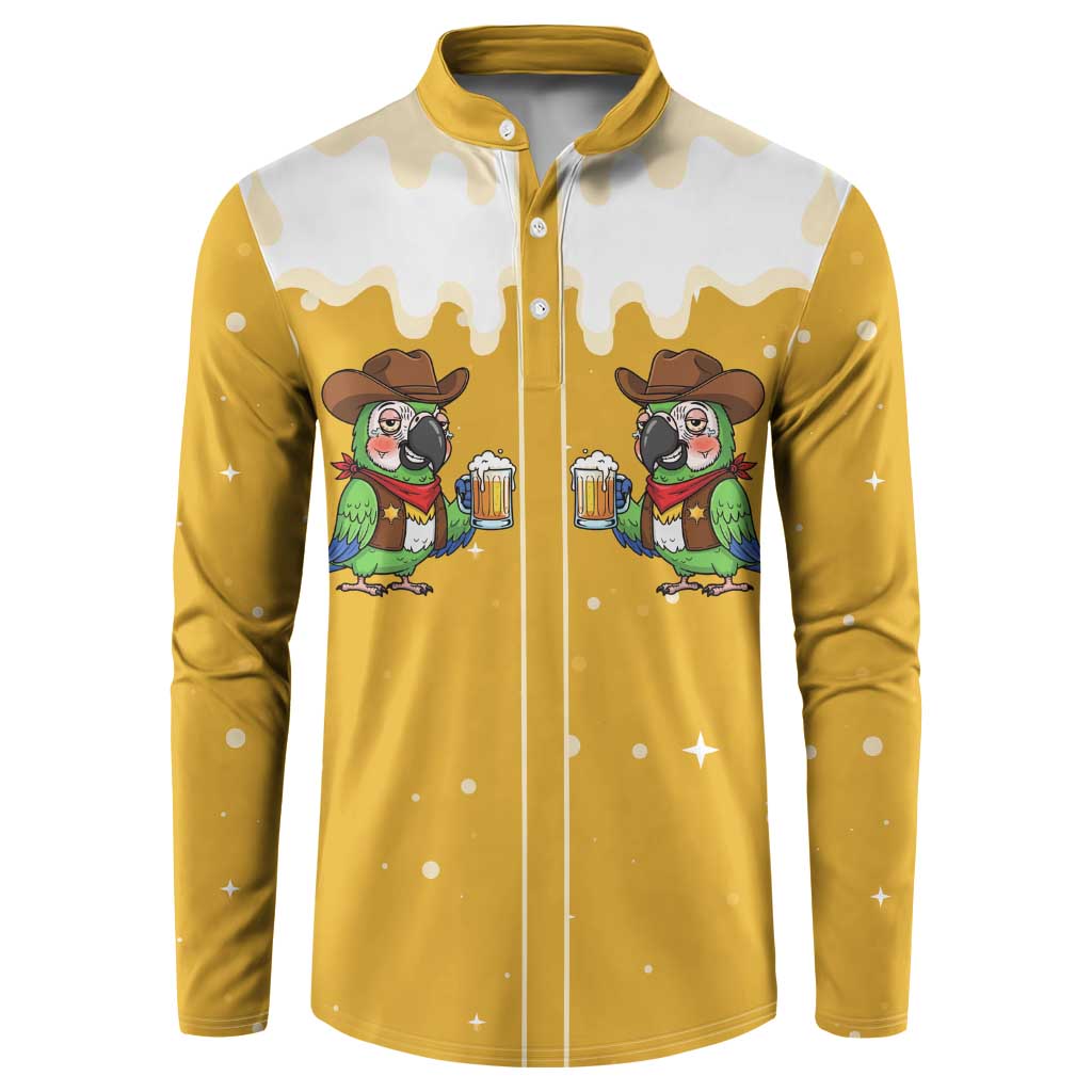 Western Yoke Button Sweatshirt Drunk Parrot Cowboy Style - Wonder Print Shop