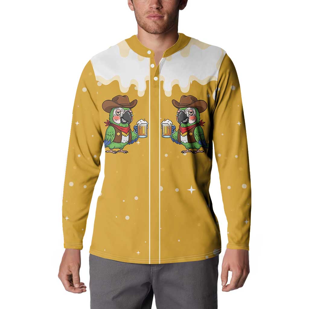 Western Yoke Button Sweatshirt Drunk Parrot Cowboy Style - Wonder Print Shop