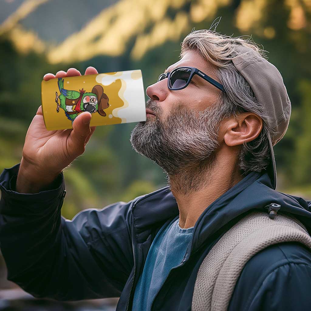 Western Yoke 4 in 1 Can Cooler Tumbler Drunk Parrot Cowboy Style - Wonder Print Shop