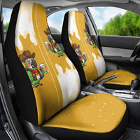 Western Yoke Car Seat Cover Drunk Parrot Cowboy Style - Wonder Print Shop