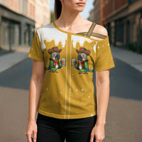 Western Yoke Cross Shoulder Shirt Drunk Parrot Cowboy Style - Wonder Print Shop