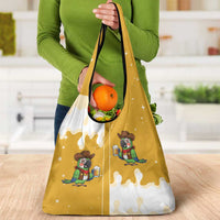 Western Yoke Grocery Bag Drunk Parrot Cowboy Style - Wonder Print Shop