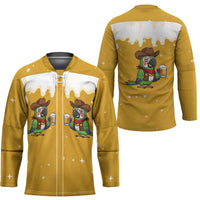 Western Yoke Hockey Jersey Drunk Parrot Cowboy Style - Wonder Print Shop