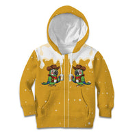 Western Yoke Kid Hoodie Drunk Parrot Cowboy Style - Wonder Print Shop
