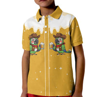 Western Yoke Kid Polo Shirt Drunk Parrot Cowboy Style - Wonder Print Shop