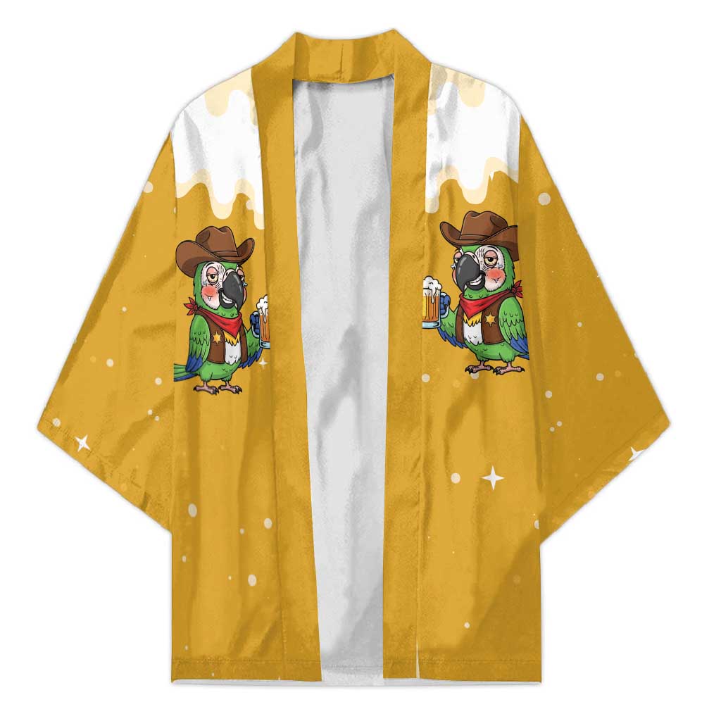 Western Yoke Kimono Drunk Parrot Cowboy Style - Wonder Print Shop
