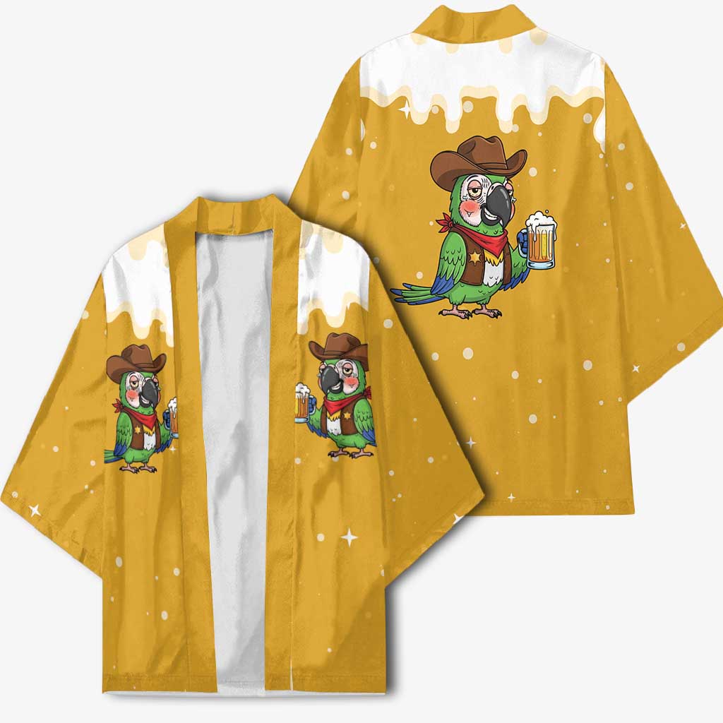 Western Yoke Kimono Drunk Parrot Cowboy Style - Wonder Print Shop