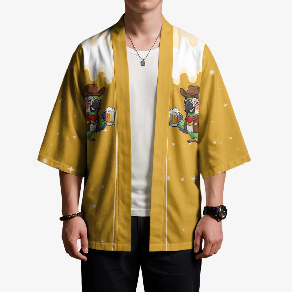Western Yoke Kimono Drunk Parrot Cowboy Style - Wonder Print Shop