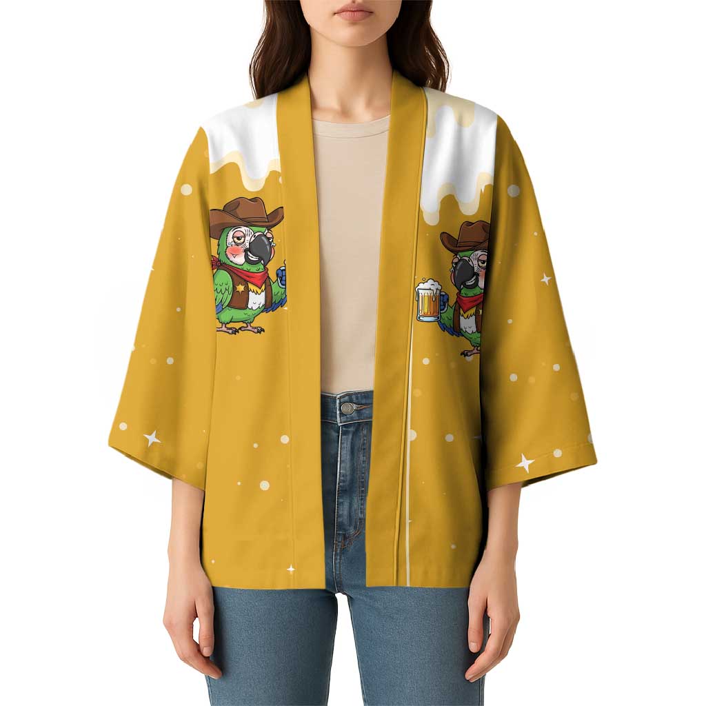 Western Yoke Kimono Drunk Parrot Cowboy Style - Wonder Print Shop