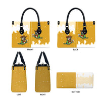 Western Yoke Leather Bag Drunk Parrot Cowboy Style - Wonder Print Shop