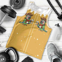 Western Yoke Men Tank Top Drunk Parrot Cowboy Style - Wonder Print Shop