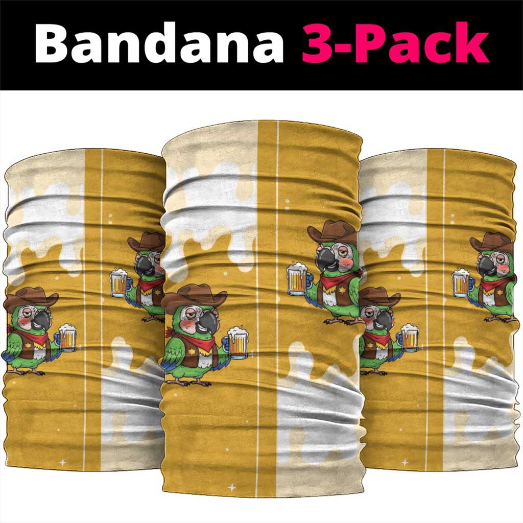 Western Yoke Neck Gaiter Drunk Parrot Cowboy Style - Wonder Print Shop