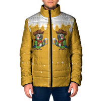 Western Yoke Padded Jacket Drunk Parrot Cowboy Style - Wonder Print Shop
