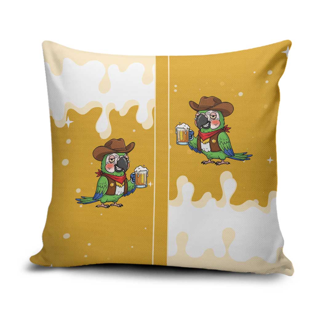 Western Yoke Pillow Cover Drunk Parrot Cowboy Style - Wonder Print Shop