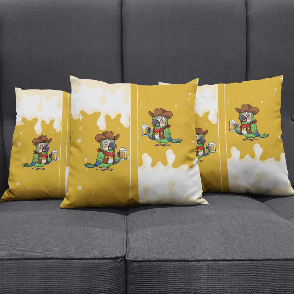 Western Yoke Pillow Cover Drunk Parrot Cowboy Style - Wonder Print Shop