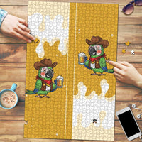 Western Yoke Puzzle Drunk Parrot Cowboy Style - Wonder Print Shop