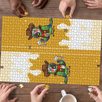 Western Yoke Puzzle Drunk Parrot Cowboy Style - Wonder Print Shop