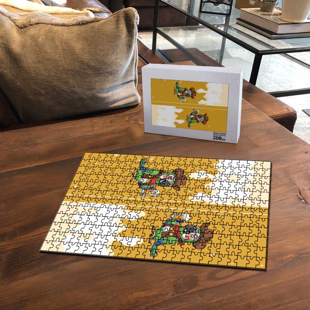 Western Yoke Puzzle Drunk Parrot Cowboy Style - Wonder Print Shop