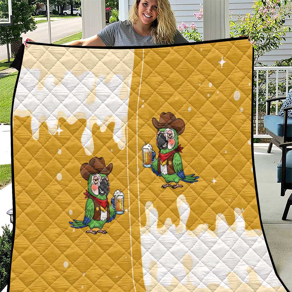 Western Yoke Quilt Drunk Parrot Cowboy Style - Wonder Print Shop