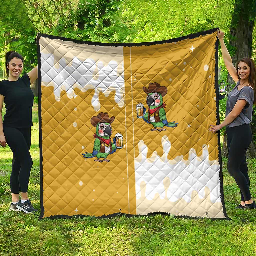 Western Yoke Quilt Drunk Parrot Cowboy Style - Wonder Print Shop