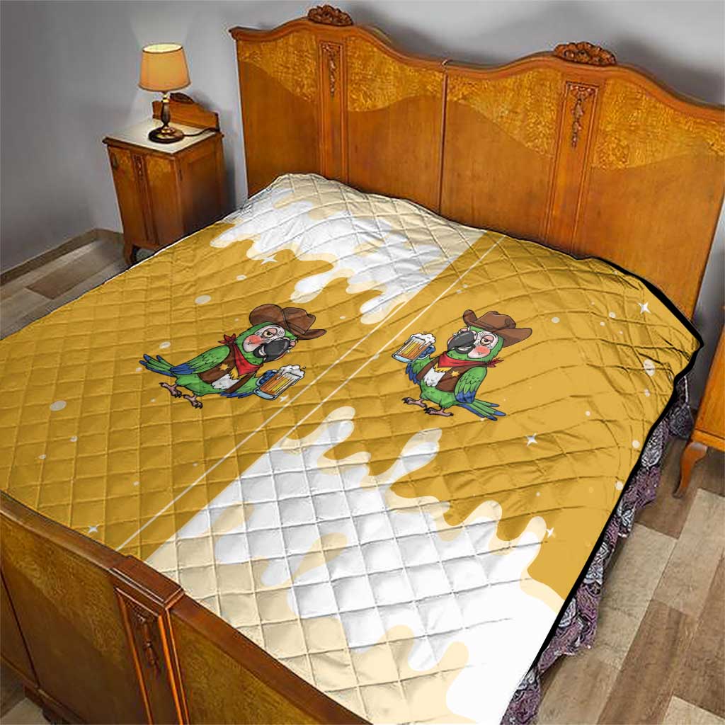 Western Yoke Quilt Drunk Parrot Cowboy Style - Wonder Print Shop
