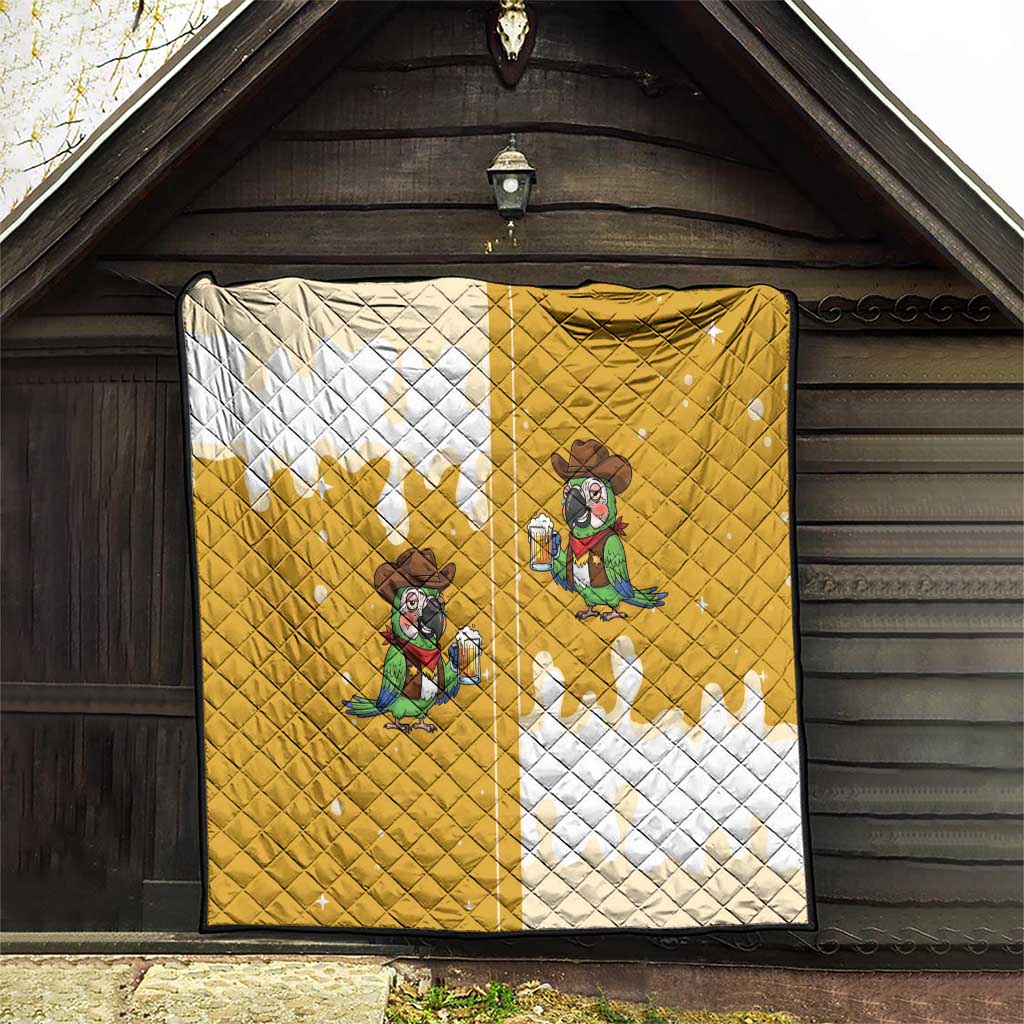 Western Yoke Quilt Drunk Parrot Cowboy Style - Wonder Print Shop
