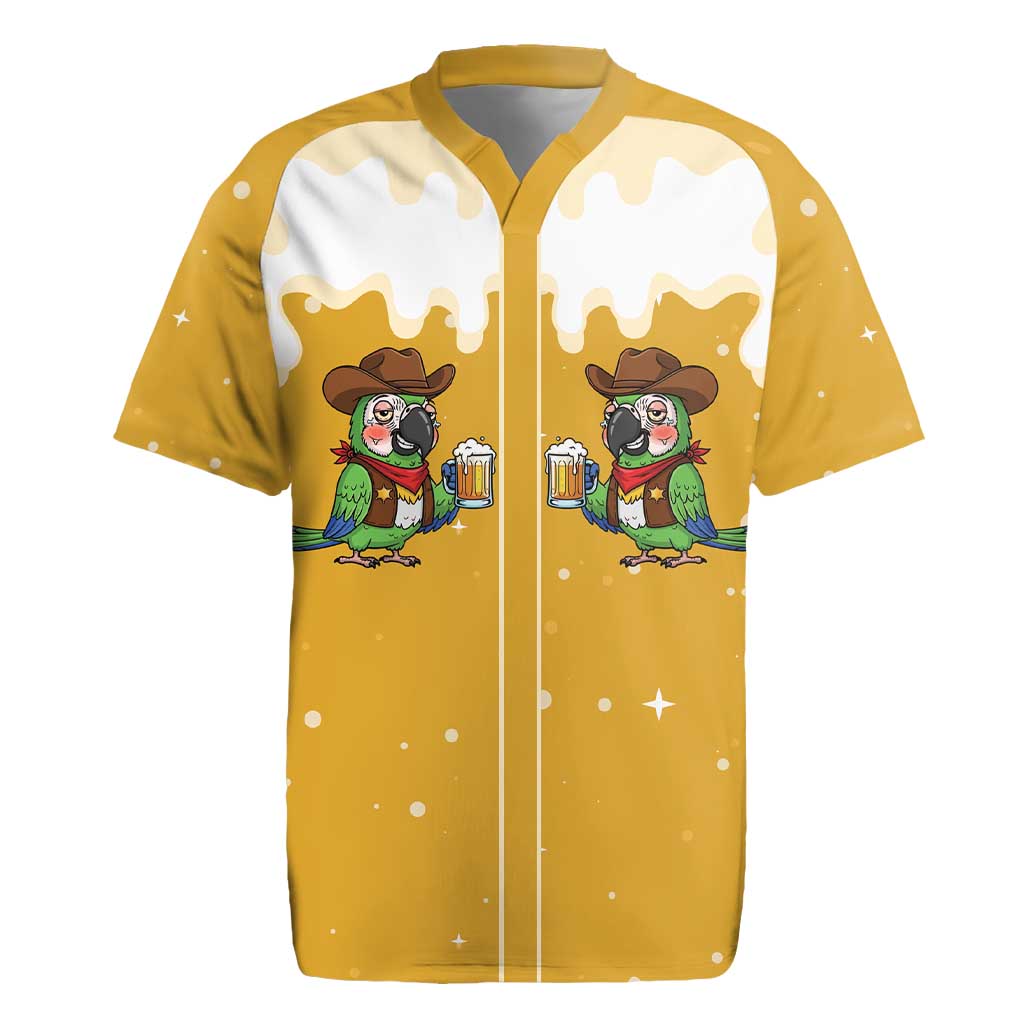 Western Yoke Rugby Jersey Drunk Parrot Cowboy Style - Wonder Print Shop