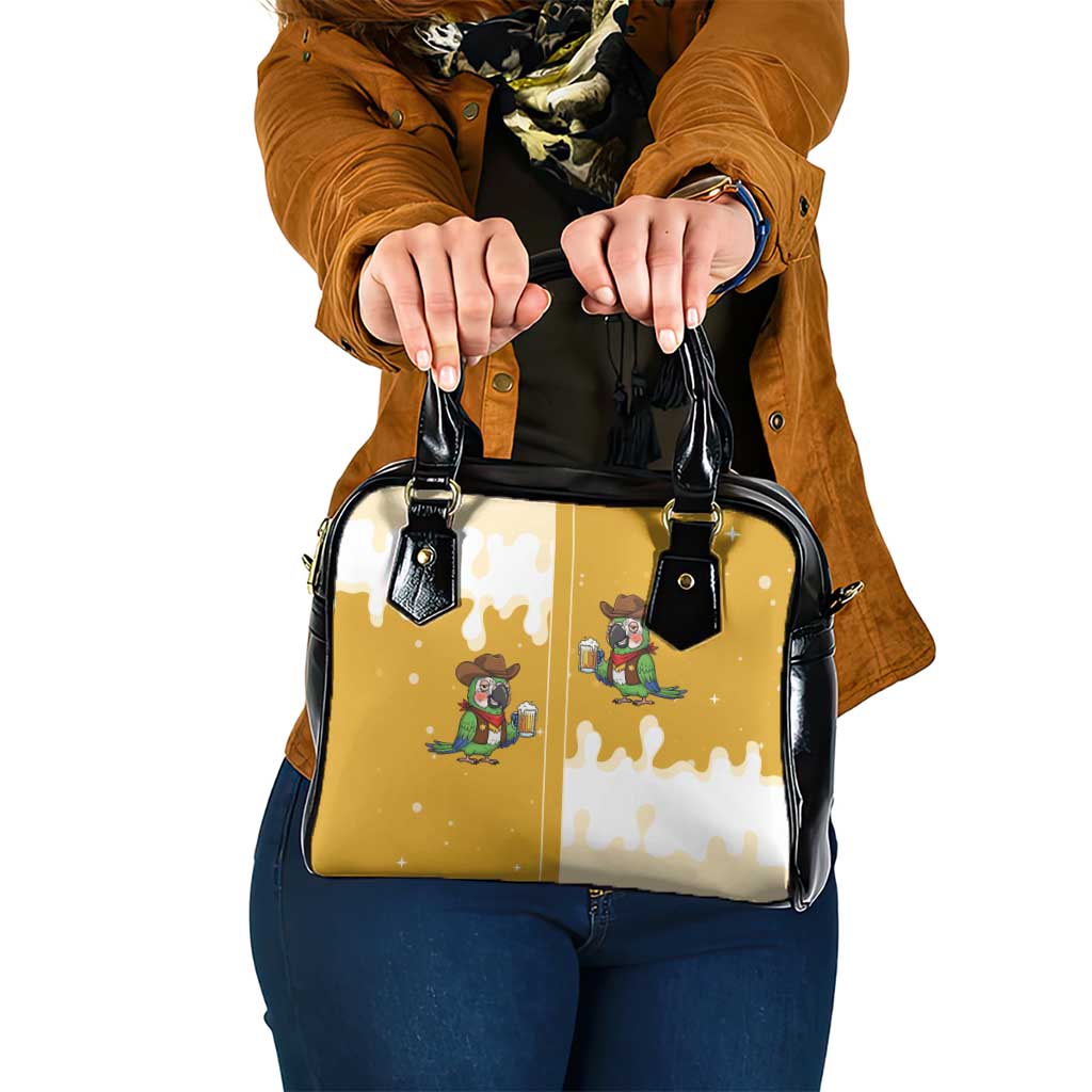 Western Yoke Shoulder Handbag Drunk Parrot Cowboy Style - Wonder Print Shop