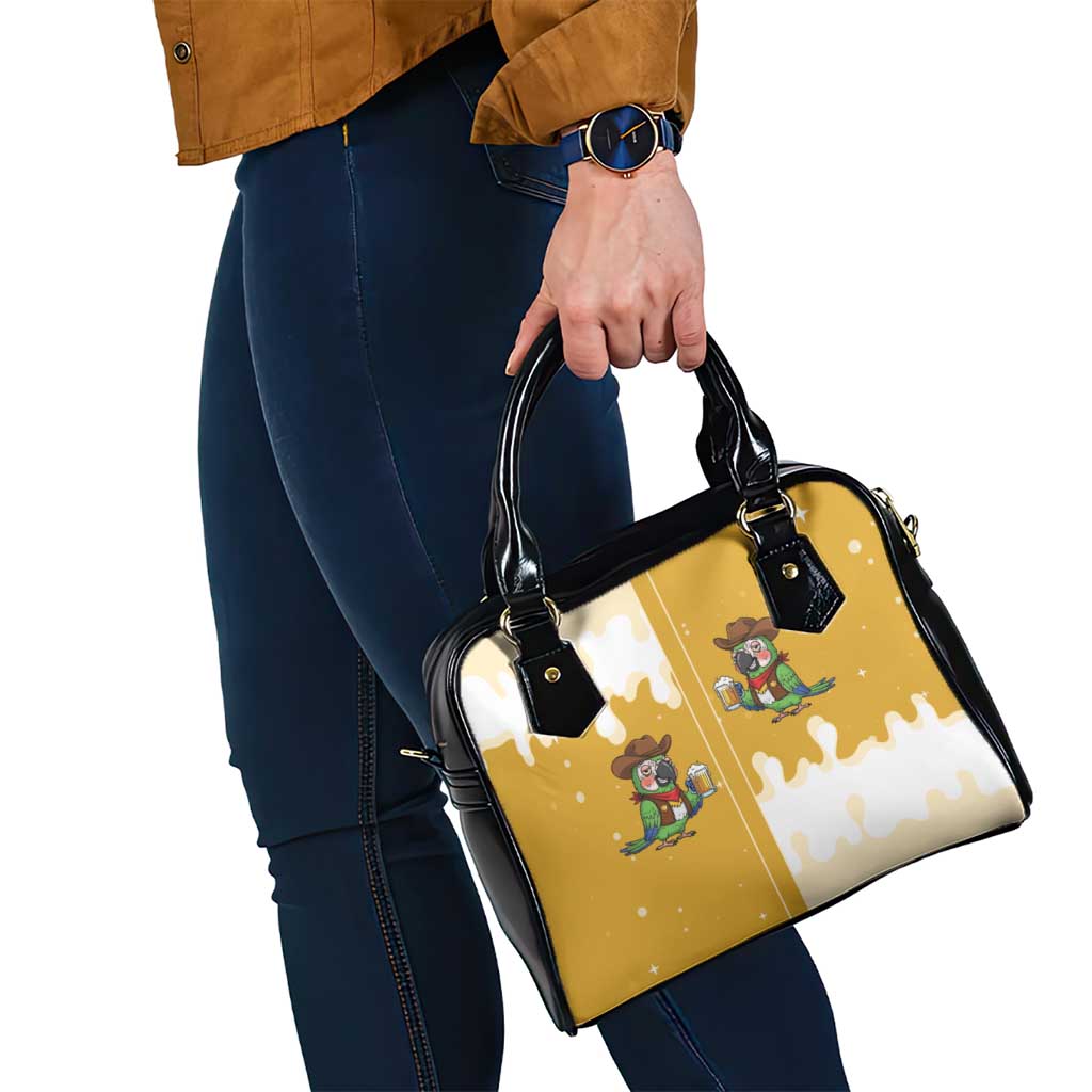 Western Yoke Shoulder Handbag Drunk Parrot Cowboy Style - Wonder Print Shop