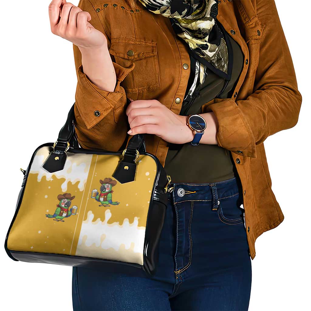 Western Yoke Shoulder Handbag Drunk Parrot Cowboy Style - Wonder Print Shop