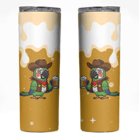 Western Yoke Skinny Tumbler Drunk Parrot Cowboy Style - Wonder Print Shop