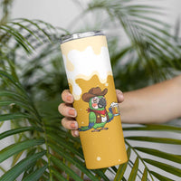 Western Yoke Skinny Tumbler Drunk Parrot Cowboy Style - Wonder Print Shop