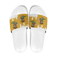 Western Yoke Slide Sandals Drunk Parrot Cowboy Style - Wonder Print Shop