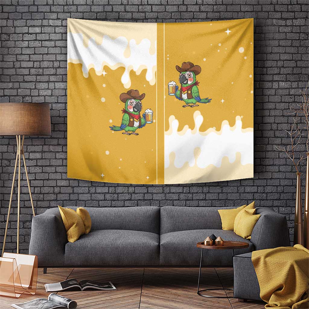 Western Yoke Tapestry Drunk Parrot Cowboy Style - Wonder Print Shop