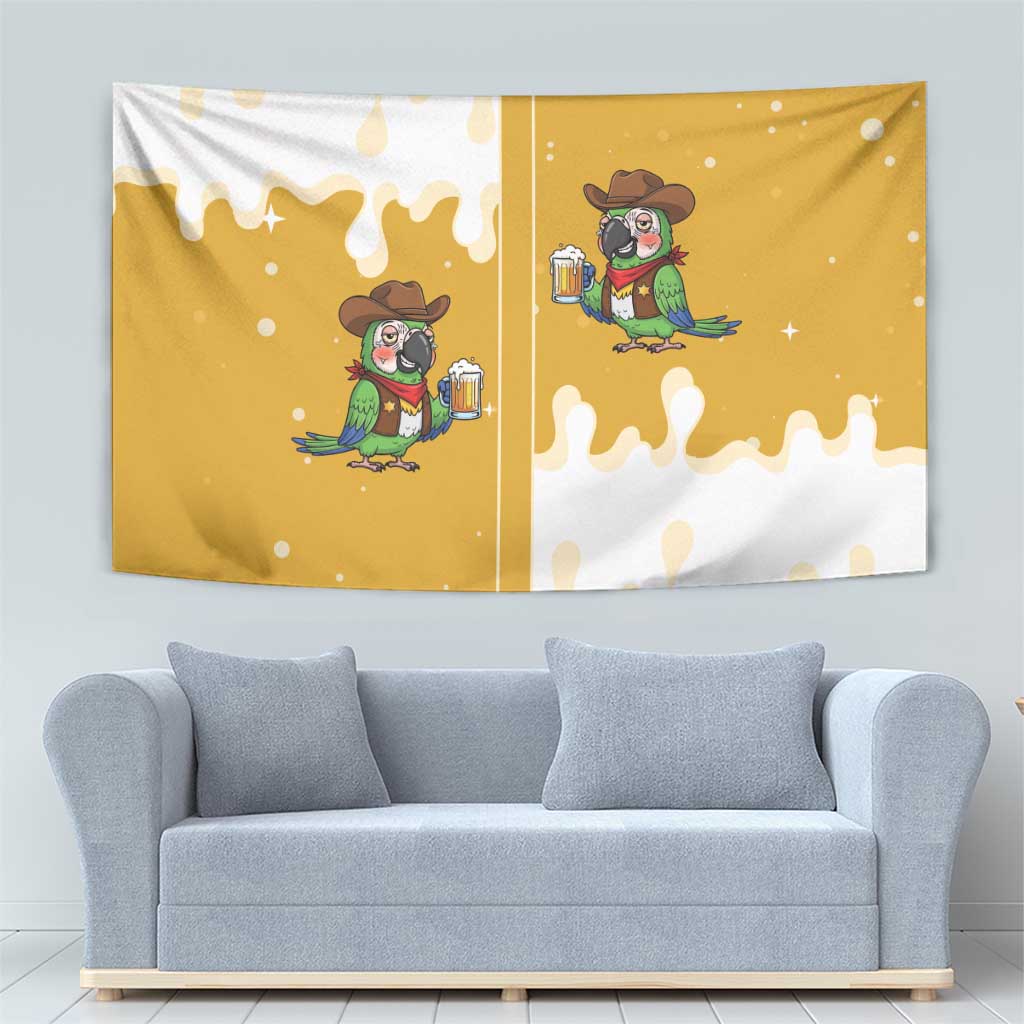 Western Yoke Tapestry Drunk Parrot Cowboy Style - Wonder Print Shop