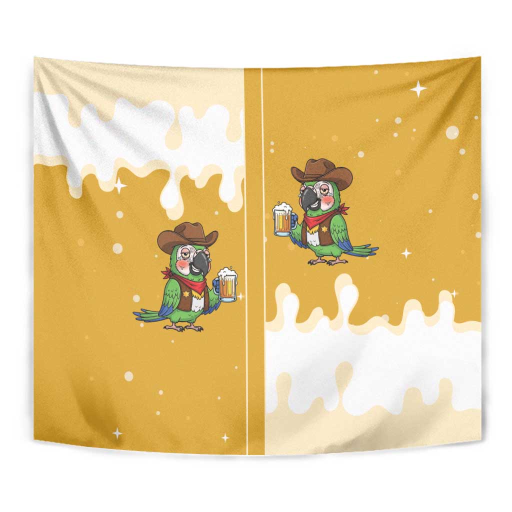 Western Yoke Tapestry Drunk Parrot Cowboy Style - Wonder Print Shop