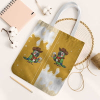 Western Yoke Tote Bag Drunk Parrot Cowboy Style - Wonder Print Shop