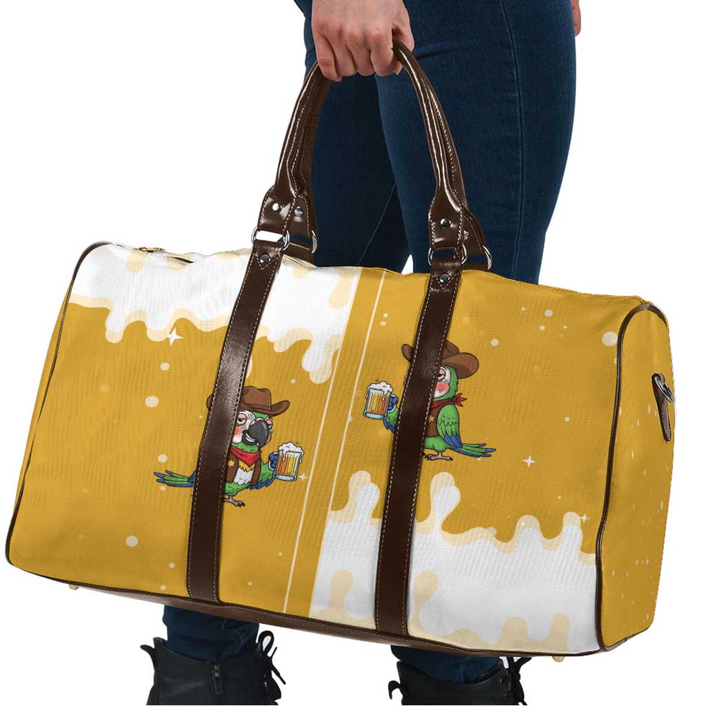Western Yoke Travel Bag Drunk Parrot Cowboy Style - Wonder Print Shop