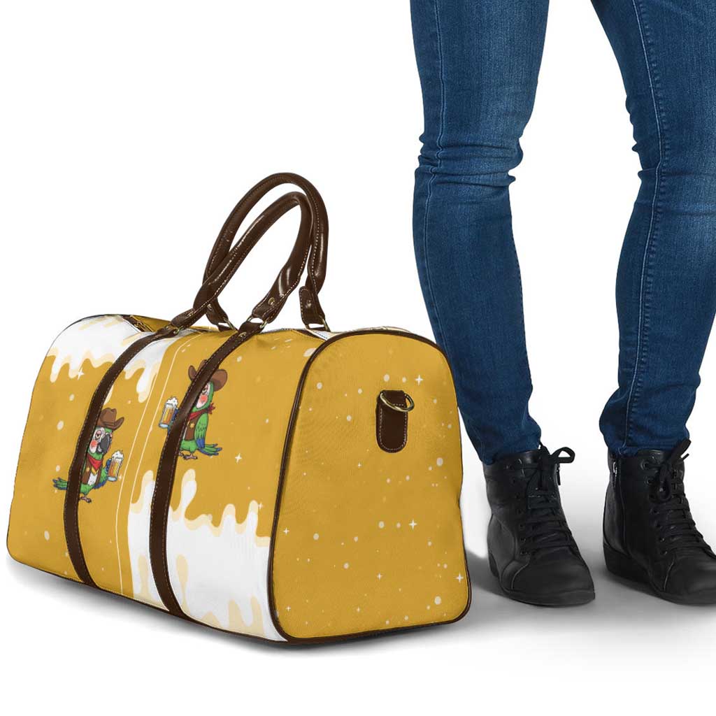 Western Yoke Travel Bag Drunk Parrot Cowboy Style - Wonder Print Shop