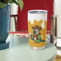 Western Yoke Tumbler Cup Drunk Parrot Cowboy Style - Wonder Print Shop