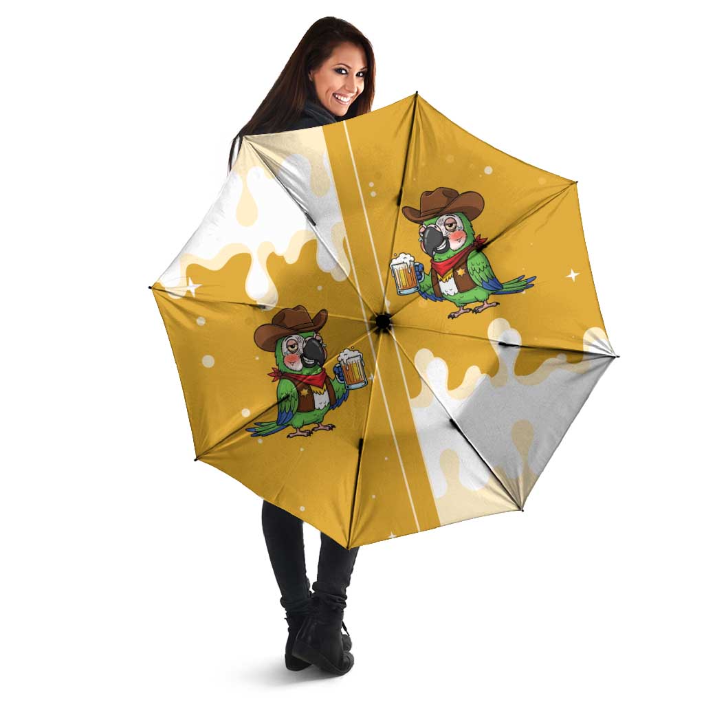 Western Yoke Umbrella Drunk Parrot Cowboy Style - Wonder Print Shop