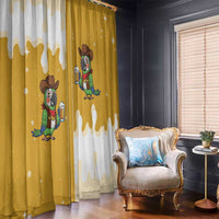 Western Yoke Window Curtain Drunk Parrot Cowboy Style - Wonder Print Shop