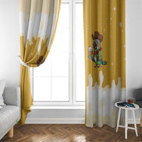 Western Yoke Window Curtain Drunk Parrot Cowboy Style - Wonder Print Shop
