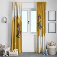 Western Yoke Window Curtain Drunk Parrot Cowboy Style - Wonder Print Shop