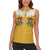 Western Yoke Women Sleeveless Polo Shirt Drunk Parrot Cowboy Style - Wonder Print Shop